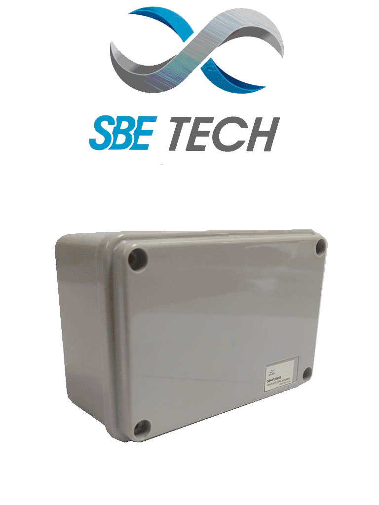 SBETECH OP1208050- Caja plástica con tapa opaca de 12x8x5 cm multiusos  IP66  fabricada en material autoextinguible y resistente a la abrasión