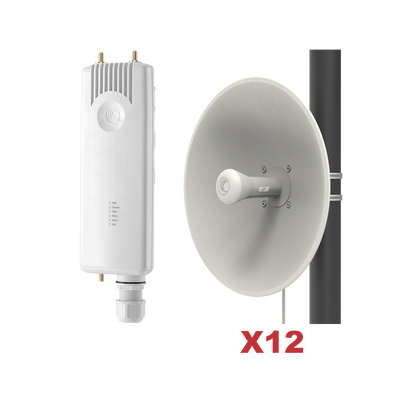 Kit de 1 Estación base conectorizada ePMP3KL de alta potencia + 10 C050910M171A + 2 C050910M171A de regalo