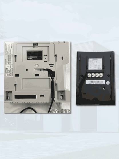 COMMAX CDV43K2DRC4LN - Kit de videoportero Commax a color con monitor de 4.3 pulgadas y auricular  frente de calle  comunicación con audio y video  función de apertura de puerta no requiere configuración