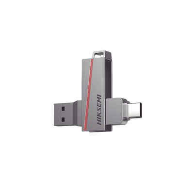 Memoria USB Dual de 128 GB / USB-C y USB-A / Transferencia de Alta Velocidad / Metálica / Compatible con Dispositivos Móviles  Windows  Mac y Linux