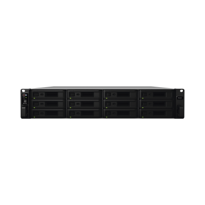 Servidor de Almacenamiento RackStation RS2423RP+ | 12 Bahías | 2U | Hasta 216 TB | Rendimiento 3 500/1 700 MB/s | Expansión a 432 TB | 10GbE | Fuentes de Alimentación Duales | Alta Disponibilidad.