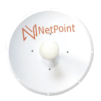 Antena Direccional / 3 ft / 5.9-7 GHz / Ganancia 32 dBi / SLANT de 45 ° y 90° / Incluye Jumpers con conector N-Macho a RPSMA / montaje y radomo incluido.