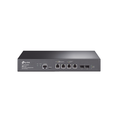 Switch L2+ PoE++ Omada 6 Puertos 10G / 4 Puertos 802.3 af/at/bt  Multi-Gigabit  1G  2.5G  5G  10G / 2 Puertos SFP+ 10G / Multicast IGMP / Adminstración Centralizada Omada o Stand-Alone / Presupuesto PoE 200W / Montaje Rack-Escritorio