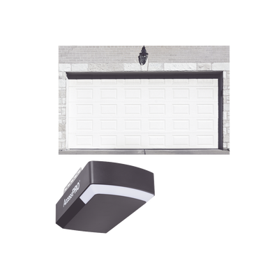 KIT COMPLETO Puerta D/ Garage 8x8 Pies / Cuadro Corto / Color blanco / Insulada / Incluye Motor FS1000APP / 1/2HP / Fuerte/Silencioso/Luz LED/Motor DC .