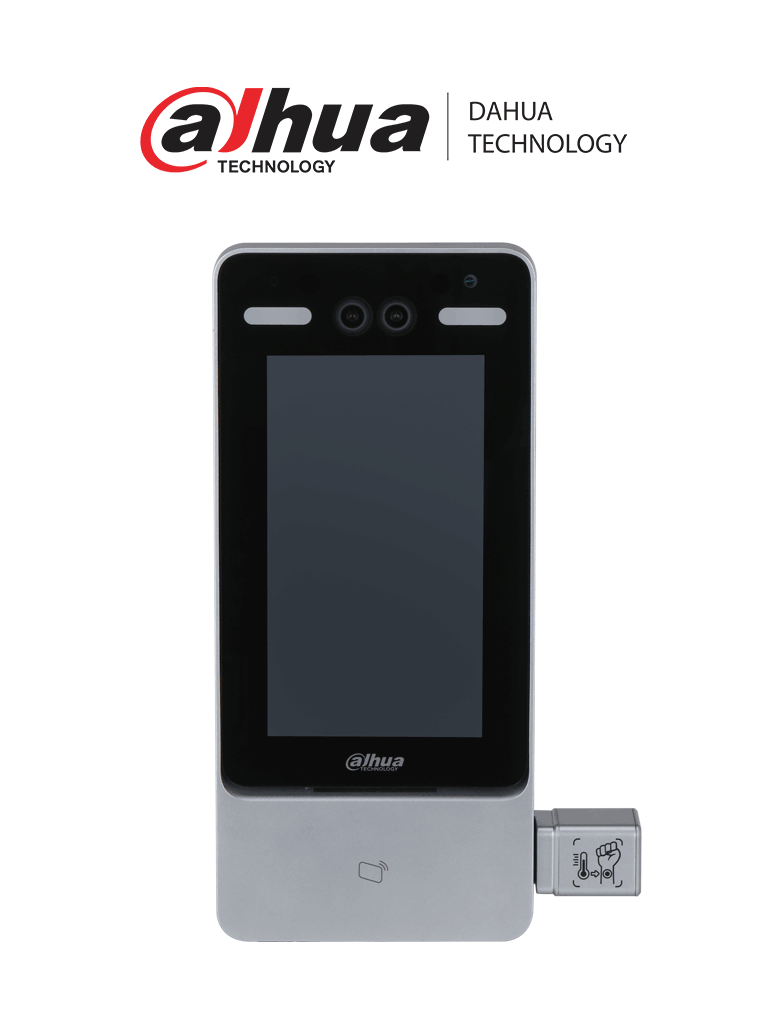 DAHUA DHI-ASI7213YO-V3-T0 - Control de Acceso con Reconocimiento Facial/ Con Medición de Temperatura en Muñeca/ Pantalla Touch de 7 Pulgadas/ Camara de 2 MP/ 50 000 Usuarios/ 50 00 Rostros/ 50 000 Passwords/ 100 000 Registros