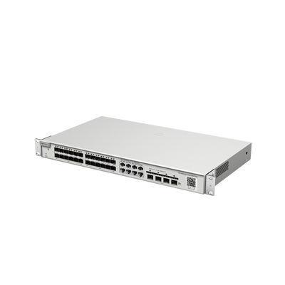 Switch administrable Capa 2+ Plus  24 puertos SFP con 8 puertos Ethernet Gigabit y 4 SFP+ gestión en la nube