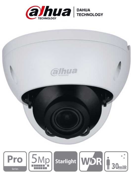 DAHUA HAC-HDBW2501RN-Z - Cámara Domo de 5 Megapíxeles/ Lente Motorizado 2.7mm-13.5mm/ Starlight/ WDR/ IR de 30m/ Antivandalica/ IP67/ IK10/ #PFDahua