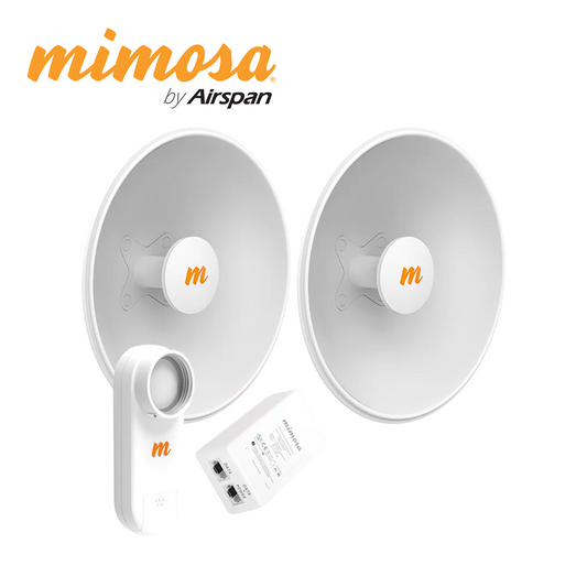 ANTENA DISH MODULAR TWIST MIMOSA N5-X25 429MM DIAMETRO GANANCIA DE 25DBI 4.9-6.4 GHZ PARA RADIOS C5X Y B5X (CONTIENE 2 ANTENAS) (3 MESES DE GARANTIA)