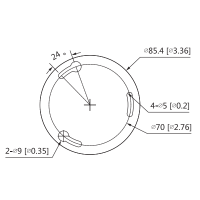 DAHUA HAC-T1A51N-0280B-S2 - Cámara Domo de 5MP con lente de 2.8mm y ángulo de 106°. Ofrece visión nocturna IR hasta 20m  ideal para interiores. Compatible con HDCVI  AHD  TVI y CVBS #HDCVI9.0 #5MP