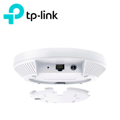 ACCESS POINT WI-FI 6 TP-LINK EAP620 HD AX1800/ MONTAJE EN TECHO / GESTION CENTRALIZADA OMADA SDN /ALIMENTACION POE 802.3 AF/AT / RED SEGURA DE INVITADOS CON CONEXION WI-FI DE FACEBOOK Y ACCESO SMS / 1 PUERTO ETHERNET GIGABIT / 5GHZ 1201MBPS / 2.4 GH