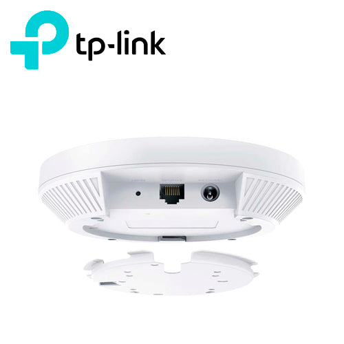 ACCESS POINT WI-FI 6 TP-LINK EAP620 HD AX1800/ MONTAJE EN TECHO / GESTION CENTRALIZADA OMADA SDN /ALIMENTACION POE 802.3 AF/AT / RED SEGURA DE INVITADOS CON CONEXION WI-FI DE FACEBOOK Y ACCESO SMS / 1 PUERTO ETHERNET GIGABIT / 5GHZ 1201MBPS / 2.4 GH