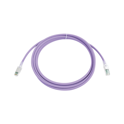Patch Cord Z-MAX Cat6A S/FTP  CM/LS0H  10ft  Color Violeta  Versión Bulk