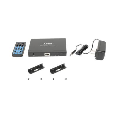MATRICIAL DE VIDEO HDMI 4X1 (Divisor) / 4 Entradas a 1 Salida HDMI /  1080p @ 60Hz / Diferentes modos de Display / Pantalla completa  Modo Dual  Modo Quad / Conmutación por Botón o Control Remoto / Botón de Control de audio.