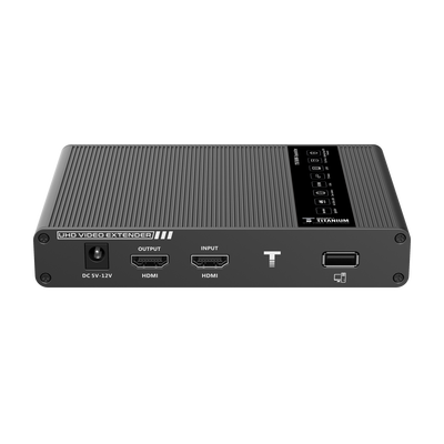 Kit extensor KVM (HDMI y USB) hasta 70 metros | Resolución 4K @ 60 Hz | Cat 6  6a y 7 | IPCOLOR | CERO LATENCIA | HDR10 | Salida Loop | Puerto S/PDIF | Uso 24/7 | Transmite el Video y Controla tu DVR vía USB a distancia.