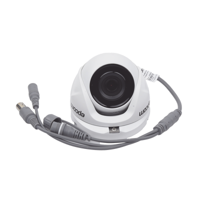 Turret TURBOHD 2 Megapixel (1080p) / METÁLICA / Gran Angular 103° / Lente 2.8 mm / IR EXIR 20 Mts / Exterior IP66 / TVI-AHD-CVI-CVBS / dWDR