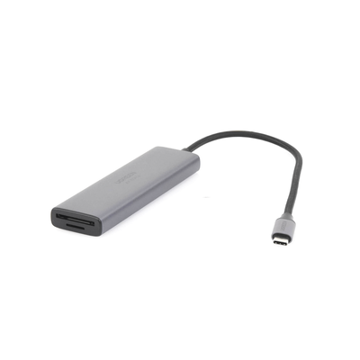 HUB USB-C Multifuncional   a  HDMI 4K@60Hz / HDCP2.2 / HDR10/3D / 2 Puertos USB3.0 / Lector de Tarjetas SD+TF (Uso Simultáneo) / USB C PD 100W / 6 en 1