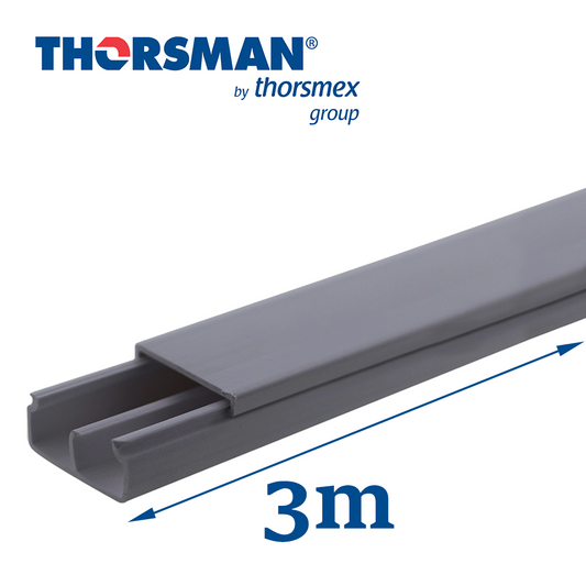 **ULTIMAS PIEZAS SOLO WILL CALL ** CANALETA ALUMINIO THORSMAN DR10030.01 LINEA R40  LA CANALETA DE LA LÍNEA R40 ES UNA EXCELENTE OPCIÓN PARA INSTALACIONES EN LAS QUE ES NECESARIA UNA ALTA CAPACIDAD DE CABLES  DISPONIBLE EN 3 METROS  COMPOSICIÓN: ALU