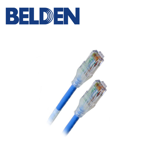 PATCH CORD DIAMETRO REDUCIDO UTP CAT6A BELDEN CAD1106010 / INTERIOR / AZUL / 4 PARES / 28 AWG / FORRO PVC / CMR / 10 PIES 3 METROS
