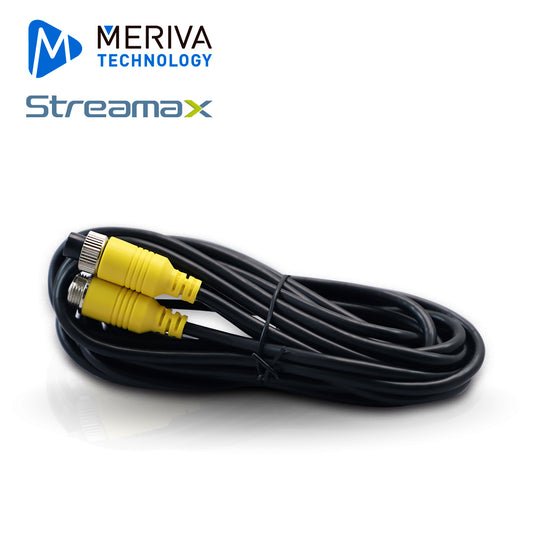 CABLE TIPO DIN DE AVIACIÓN 6 PINES SERIE ECO PARA DVRS MÓVILES MERIVA TECHNOLOGY MCBEIP50 5 METROS