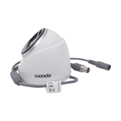 Turret TURBOHD 2 Megapixeles (1080p) / Imagen a color 24/7 / Lente 2.8 mm / METAL / Luz Blanca 20 mts / Exterior IP67 / TVI-AHD-CVI-CVBS / dWDR