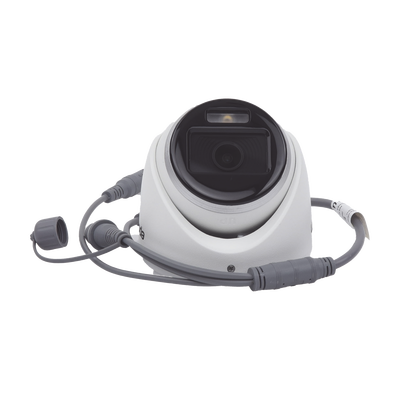 Turret TURBOHD 2 Megapixeles (1080p) / Imagen a color 24/7 / Lente 2.8 mm / METAL / Luz Blanca 20 mts / Exterior IP67 / TVI-AHD-CVI-CVBS / dWDR
