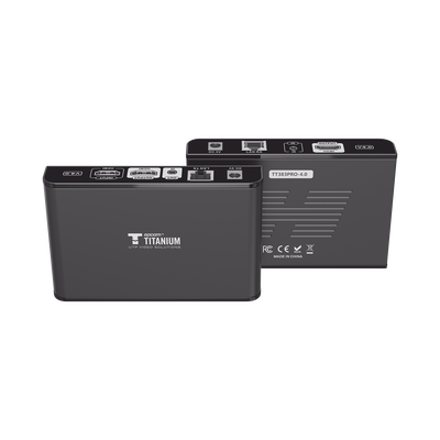 Kit Extensor HDMI para distancias de 120 metros / Resolución 1080P a 60Hz / Cat 6 / Soporta conexión Uno a Uno y Uno a Muchos / Soporta hasta 253 Rx / Salida Loop / Baja Latencia / Uso 24/7 / Soporta HDbitT / Compatible con Switch Gigabit