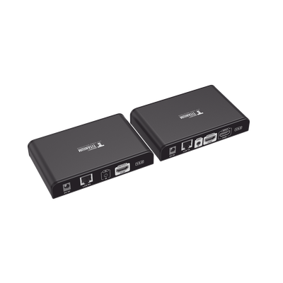 Kit Extensor HDMI para distancias de 120 metros / Resolución 1080P a 60Hz / Cat 6 / Soporta conexión Uno a Uno y Uno a Muchos / Soporta hasta 253 Rx / Salida Loop / Baja Latencia / Uso 24/7 / Soporta HDbitT / Compatible con Switch Gigabit