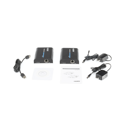 Kit extensor KVM (HDMI y USB) hasta 120 metros / Resolución 1080P @ 60 Hz/ Soporta Cables de red STP y UTP CAT5/5E/6 /  HDMI 1.3 / HDCP 1.2 / PCM / Transmite el Video  Mouse  Teclado y Controla tu DVR vía USB a distancia