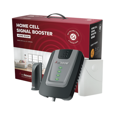 KIT de Amplificador de Señal Celular Home Room  especial para Datos 4G LTE  3G y Voz. Mejora la señal en áreas de hasta 140 metros cuadrados.