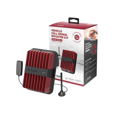 KIT de Amplificador de Señal Celular  DRIVE REACH | Capta Señal Celular de las Torres más Lejanas para que se Mantenga Comunicado y con Datos 4G LTE y 3G | Ideal para cualquier tipo de Vehículo de Pasajeros  Camionetas  Pick up