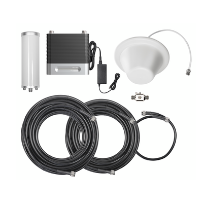 KIT Amplificador de Señal Celular 4G/ 3G  OFFICE 100 | Mejora la Señal Celular de Múltiples Operadores | Cubre áreas de hasta 1200 m²