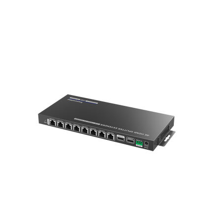 Kit Divisor y Extensor HDMI / Divide 1 Fuente HDMI a 8 Pantallas / Extiende la señal HDMI hasta 70 m / Resolución 4K @ 60 Hz/ Cat 6/6a/7 / IPCOLOR / CERO LATENCIA / Uso 24/7 / Puerto S/PDIF / EDID / RS232 / Salida Loop / Alimente solo el Tx