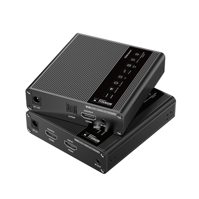 Kit Extensor HDMI para distancias de 70 metros / Resolución 4K x 2K@ 60 Hz/ Cat 6  6a y 7 / IPCOLOR / CERO LATENCIA / SIN COMPRIMIR / Uso 24/7 / Puerto S/PDIF / Salida Loop / Alimente solo el Tx (PoC) / Control IR