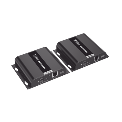 Kit Extensor HDMI para distancias de 120 metros / Resolución 4K @ 30Hz / Cat 6 / Soporta conexión Uno a Uno y Uno a Muchos / Soporta hasta 253 Rx / Baja Latencia / Uso 24/7 / Soporta HDbitT / Compatible con Switch Gigabit