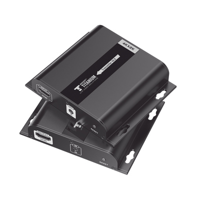 Kit Extensor HDMI para distancias de 120 metros / Resolución 4K @ 30Hz / Cat 6 / Soporta conexión Uno a Uno y Uno a Muchos / Soporta hasta 253 Rx / Baja Latencia / Uso 24/7 / Soporta HDbitT / Compatible con Switch Gigabit