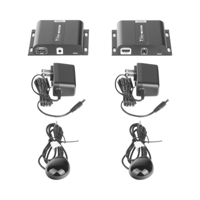 Kit Extensor HDMI para distancias de 120 metros / Resolución 4K @ 30Hz / Cat 6 / Soporta conexión Uno a Uno y Uno a Muchos / Soporta hasta 253 Rx / Baja Latencia / Uso 24/7 / Soporta HDbitT / Compatible con Switch Gigabit