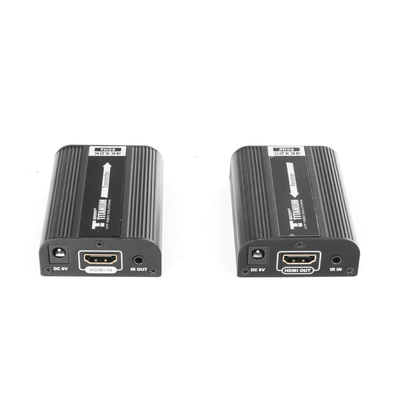 Kit Extensor HDMI para distancias de 30 metros / Resolución 4K x 2K@ 30 Hz/ Cat 6  6a y 7 / HDCP2.2 / HDMI 2.0  / Soporta PCM  HDbitT / Soporta control remoto del equipo fuente.