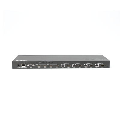 MATRICIAL Y EXTENSOR DE VIDEO HDMI 4 x 4 / 4 Entradas HDMI / 4 Salidas HDMI Loop / 4 Salidas RJ45 para Extender la señal 40 metros por salida  /  1080 @ 60Hz / Conmutación por RS232  Control Remoto o Ethernet.
