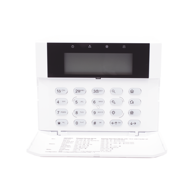 (AX HYBRID PRO) Teclado Compatible con el Panel Hybrid Pro Hikvision DS-PHA64-LP y DS-PHA64-LP(B) / Pantalla LCD / 2 zonas cableadas / 1 salida de alarma / 64 Llaveros