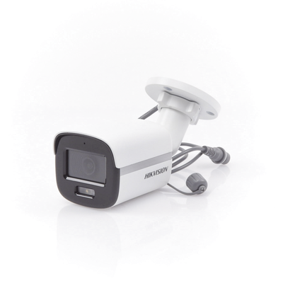 Bala TURBOHD 2 Megapixel (1080p) / Imagen a color 24/7 / Lente 2.8 mm / Luz Blanca 20 mts / Exterior IP67 / dWDR / Micrófono Integrado
