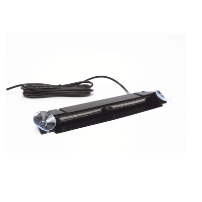 Luz de Visera  12-24 Vcc con enchufe vehicular  doble cabezal  dual color  ámbar/blanco