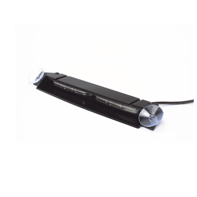 Luz de Visera  12-24 Vcc con enchufe vehicular  doble cabezal  dual color  ámbar/blanco