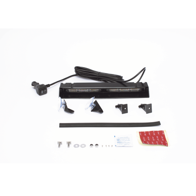 Luz de Visera  12-24 Vcc con enchufe vehicular  doble cabezal  dual color  ámbar/blanco