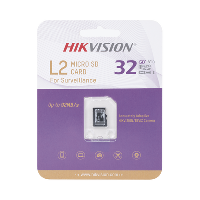 Memoria microSD / Clase 10 de 32 GB / Especializada Para Videovigilancia (Uso 24/7) / Compatibles con cámaras HIKVISION y Otras Marcas