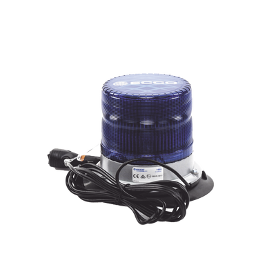 Baliza led pulso  12-24vdc  11 patrones de flash  montaje de imán de vacío  azul