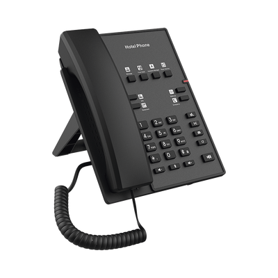 Teléfono IP para Hotelería  profesional con 8 teclas programables para servicio rápido  plantilla personalizable con PoE