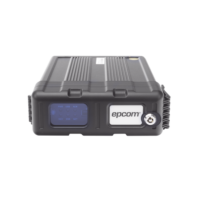 DVR Móvil / Multiplataforma / 4 Canales AHD 2 Megapixel / Almacenamiento en Memoria SD / H.265 / Chip IA Embebido / Soporta 4G / GPS