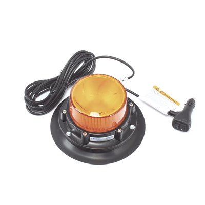 Baliza LED de Uso Rudo  Color Ámbar  Con Montaje Magnético y de Succión  IP69K