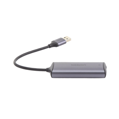 Adaptador de Red USB-A 3.0 a RJ45 / Admite 10/100/1000 Mbps y 2.5G / Caja de aluminio / Longitud del cable 10 cm / 1 a 1