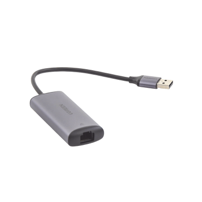 Adaptador de Red USB-A 3.0 a RJ45 / Admite 10/100/1000 Mbps y 2.5G / Caja de aluminio / Longitud del cable 10 cm / 1 a 1